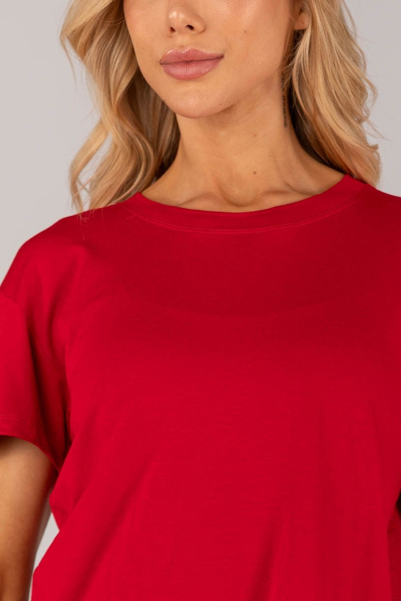 Blusa com Abertura Nas Costas (Vermelho) | Ref: K4377-E