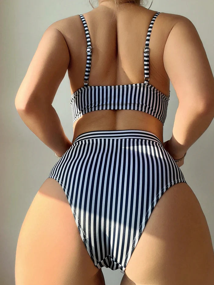 Biquíni Modelador Clássico Listrado