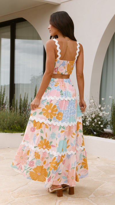 Conjunto Maxi Kalona - Blush Petal