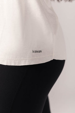 Blusa com Tiras nas Costas (Off-White) | Ref: K4318-B