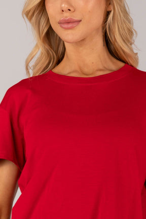 Blusa com Abertura Nas Costas (Vermelho) | Ref: K4377-E