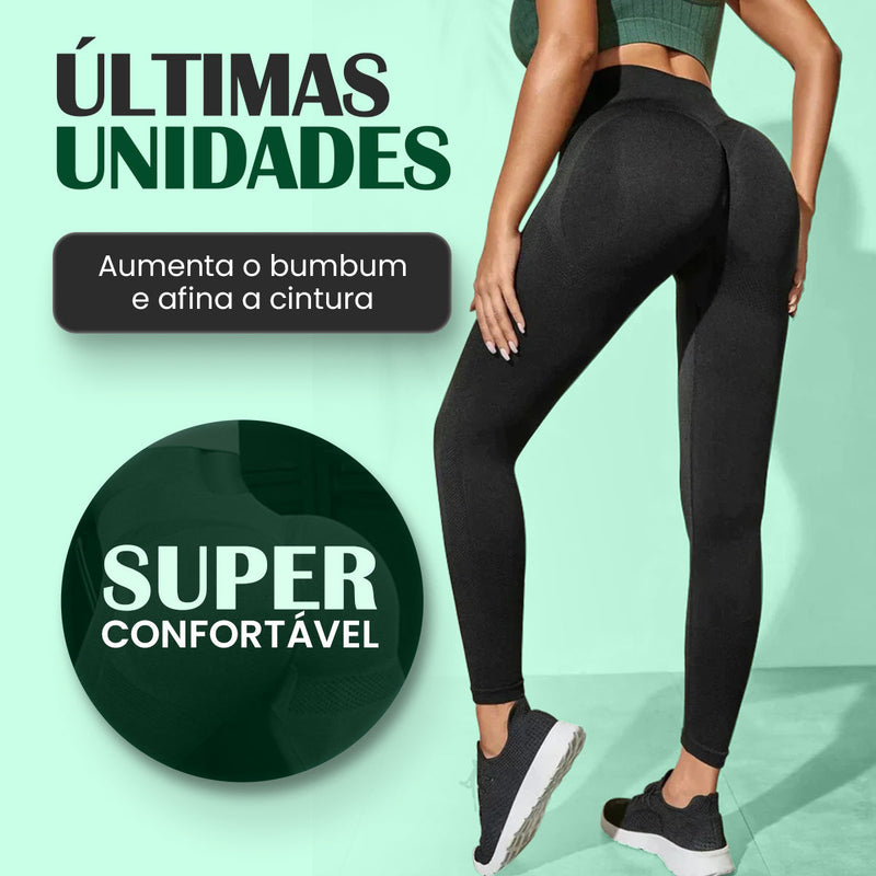 Kit 5 Calças Legging - Aumenta Bumbum e Afina Cintura + BRINDE