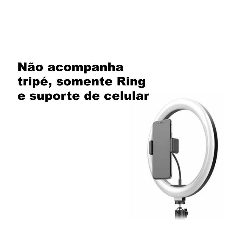 Iluminador Ring Ligth Ideal Para Gravar Vídeos Fotos Youtuber