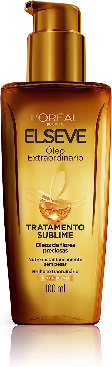 3x Óleo Capilar Extraordinário Elseve Tratamento Reconstrutor 100Ml