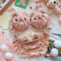 Conjunto de Lingerie Fofo de Gatinho Kawaii