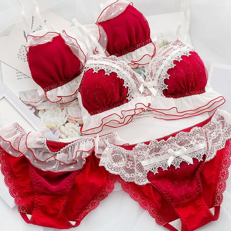 Conjunto Lingerie Vermelho de Natal