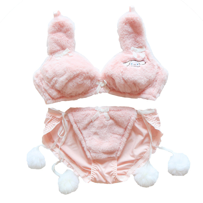 Conjunto Fofo de Lingerie Kawaii em Algodão