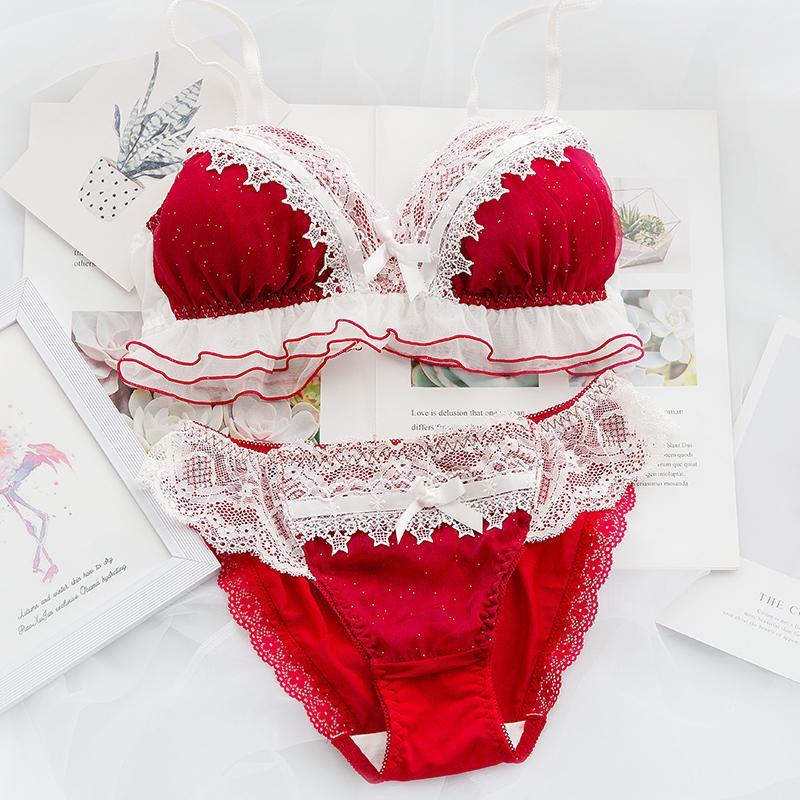 Conjunto Lingerie Vermelho de Natal