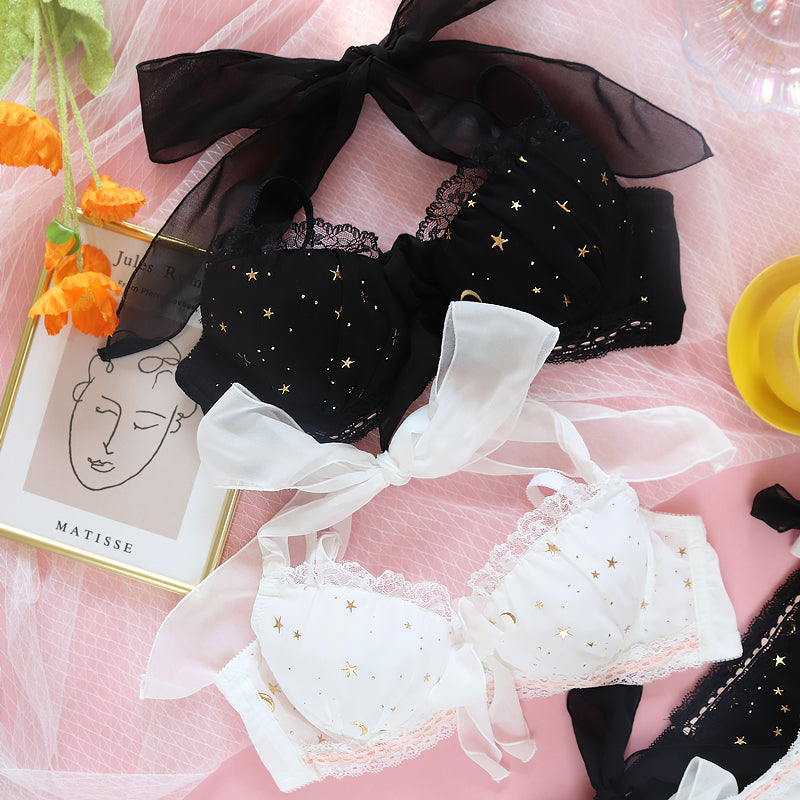 Kit com 2x Conjuntos de Lingerie Noturna Estrelada