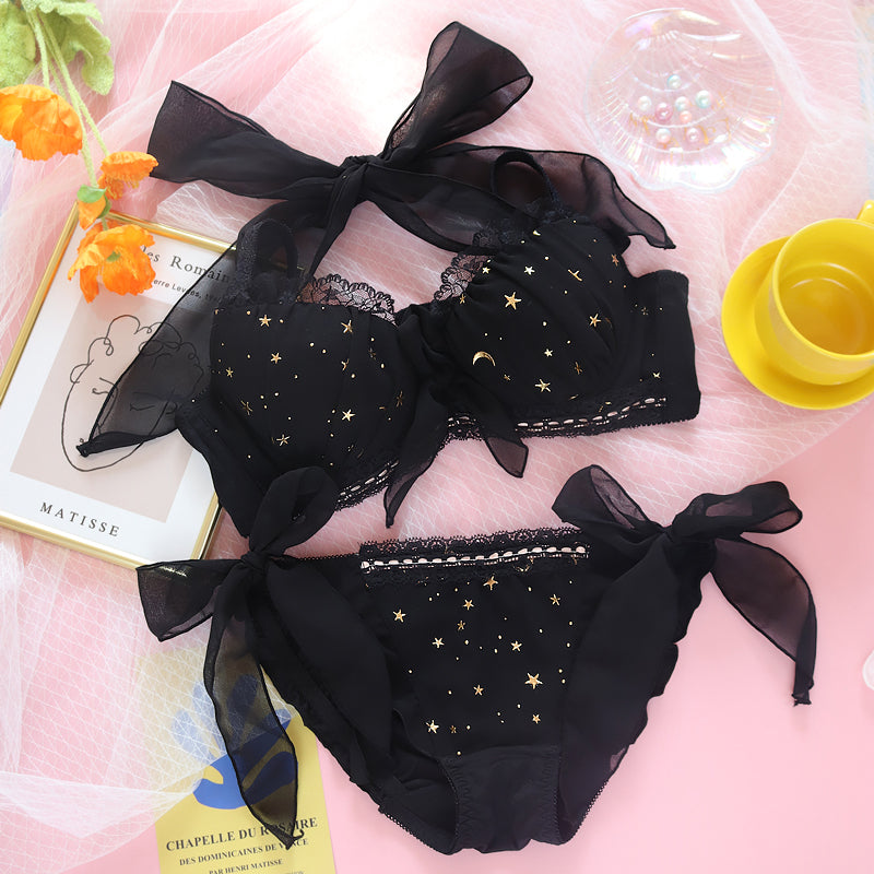 Kit com 2x Conjuntos de Lingerie Noturna Estrelada