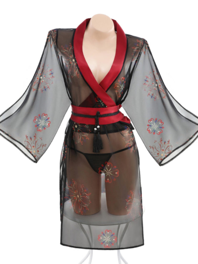 Conjunto de Roupão Kimono